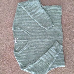 PacSun LA Hearts lime green crop spring sweater